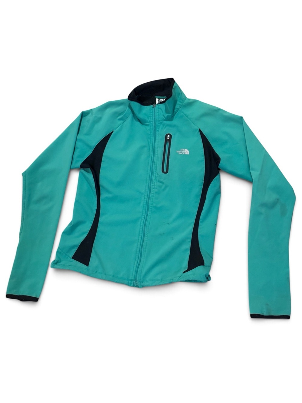 The North Face Women’s Green Soft Shell Jacket Medium Hiking Running Outdoors